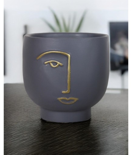 Yarım Yüz Dekoratif Vazo C 4045