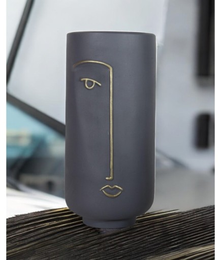 Uzun Yarım Yüz Dekoratif Vazo C 4046