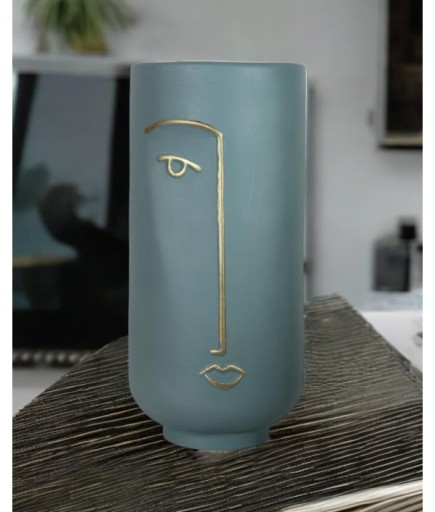 Uzun Yarım Yüz Dekoratif Vazo C 4046