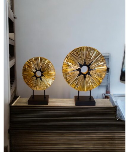 2'li İris Dekoratif Daire Biblo Obje C 4055