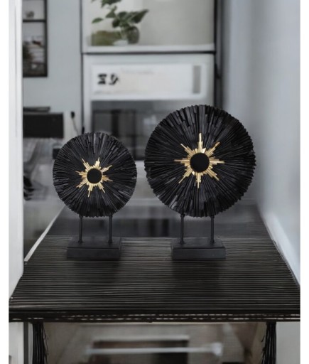 2'li İris Dekoratif Daire Biblo Obje C 4055