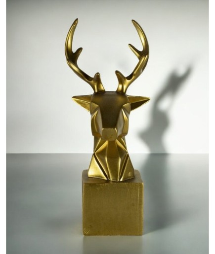 Kubik Geyik Kafası Dekoratif Obje Biblo C 0107