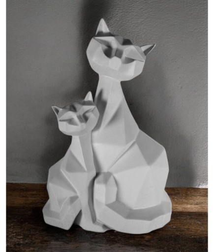 Kubik 2'li Kedi Dekoratif Obje C 4025