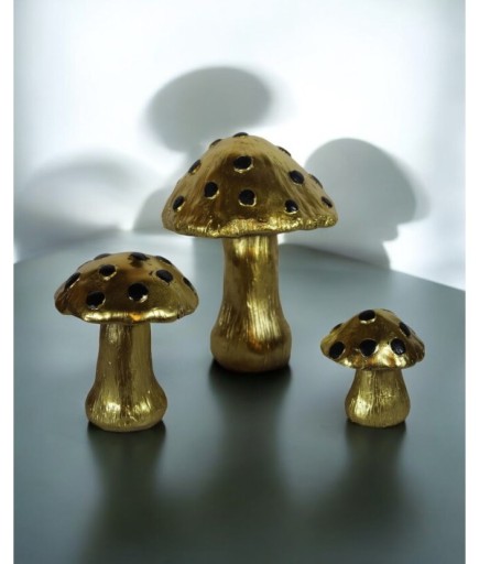 3'lü Mantar Dekoratif Obje Biblo C 0139