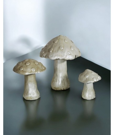 3'lü Mantar Dekoratif Obje Biblo C 0139