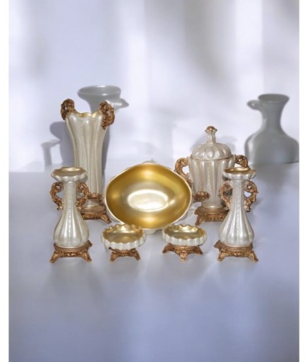 7 Pcs  Kavuklu Salon Takımı C 1503