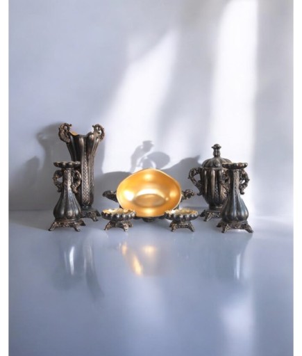 7 Pcs  Kavuklu Salon Takımı C 1503