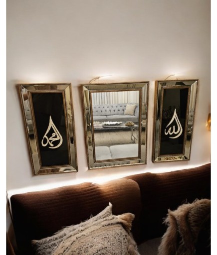 3'lü Aynalı Duvar Dekorasyonu