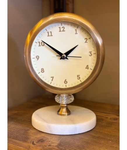 Dekoratif Mermer Standlı Saat