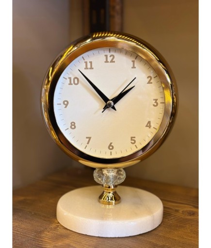 Dekoratif Mermer Standlı Saat