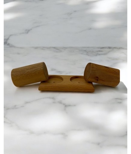 El İşçiliği Gürgen Ağacı Silindir Baharatlık