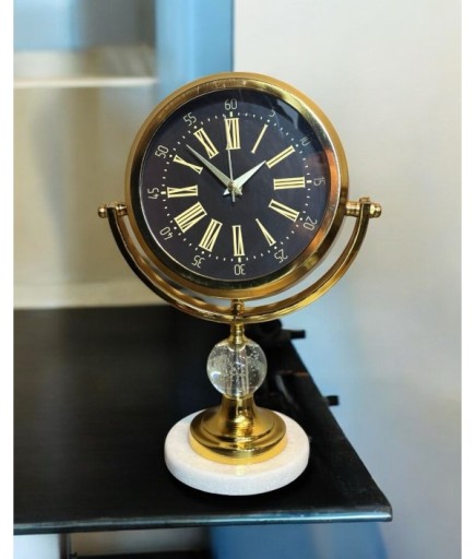 Altın Renk Roma Rakamlı Dekoratif Saat