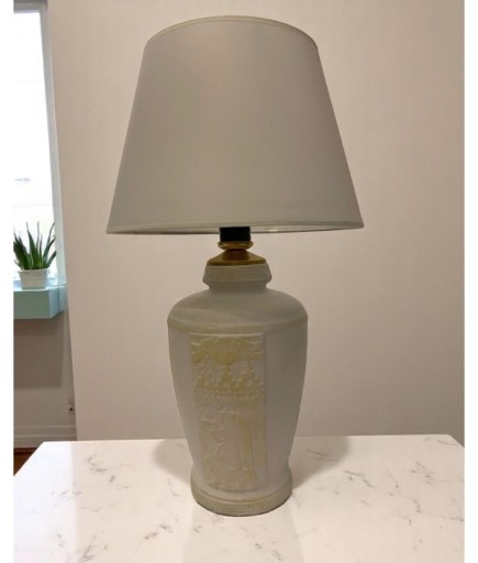 Gold Renk Eskitme Sümer Dekoratif Abajur