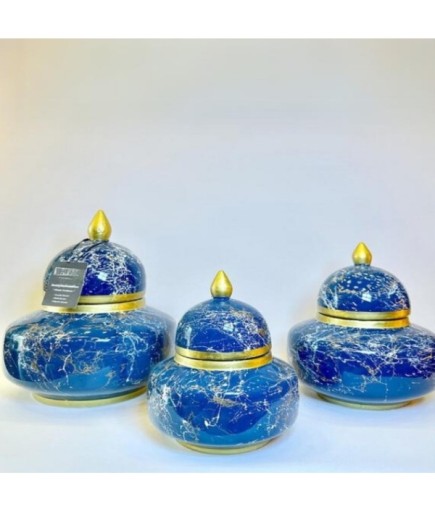 GZD-130125 3'LÜ GÖZDE KÜP PETROL MAVİ