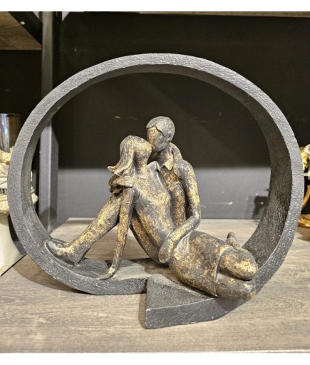 ÖPÜŞEN ÇİFT SİYAH GOLD