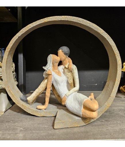 ÖPÜŞEN ÇİFT BEYAZ